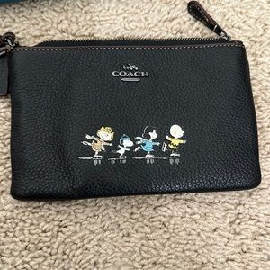 Coach Charlie Brown wristlet. Like new condition